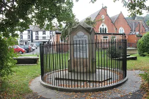 Monument to The Ladies of Llangollen and Their Housekeeper In The Churchyard of St. Collen's Parish Church