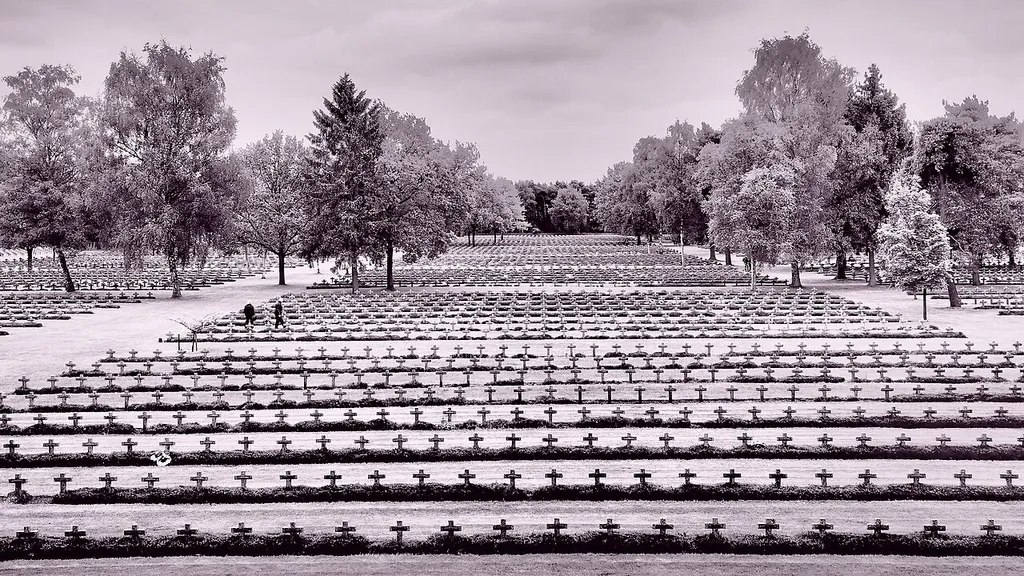 View of Lommel War Cemetery.