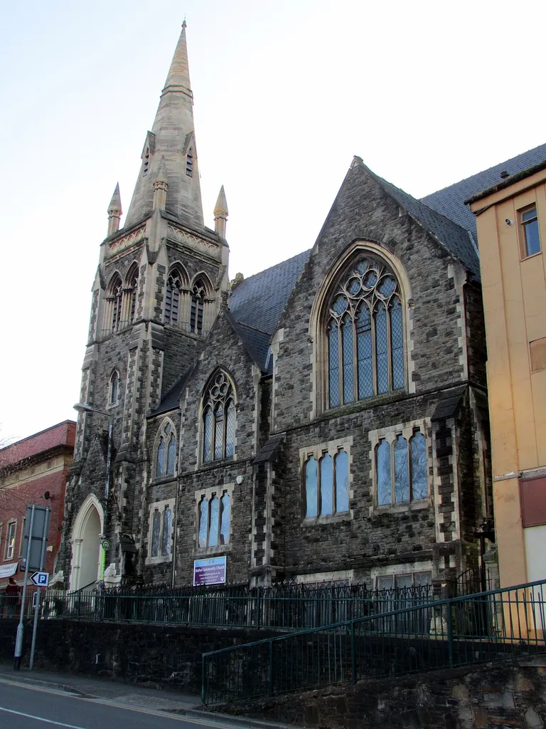Stow Hill, Newport. Designed by Habershon and Fawckner, architects, of Newport and completed in 1884. (Destroyed by fire on 15 June 2018).