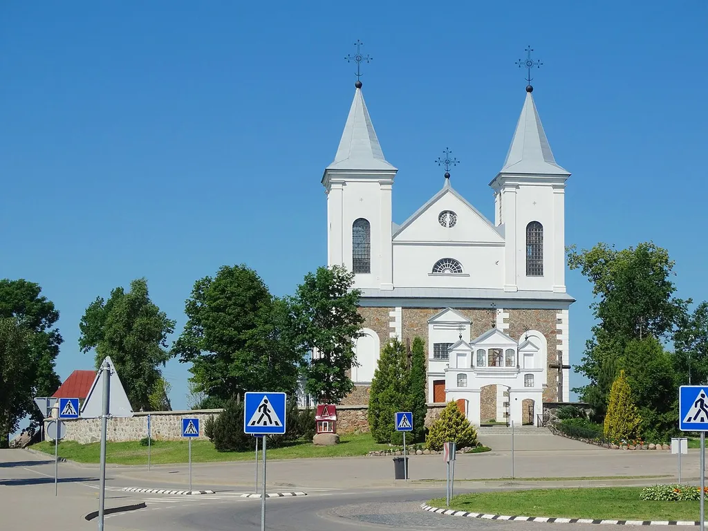 Church of the Discovery of the Holy Cross in Laukuva, Šilalė District, Lithuania