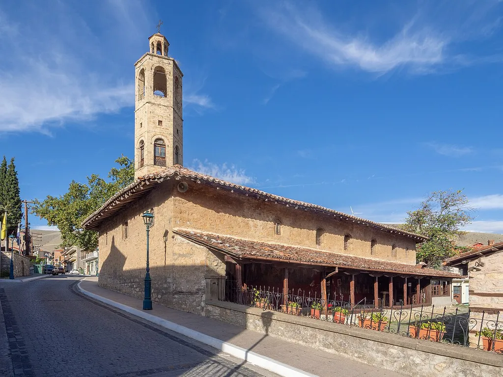 The church of Saint Paraskevi in Siatista, Greece. It was built in 1671.