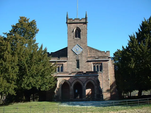 St Mary's parish church, Cromford, Derbyshire, seen from the west