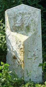 Milestone, Rowley Hill, W of jct with Church Croft