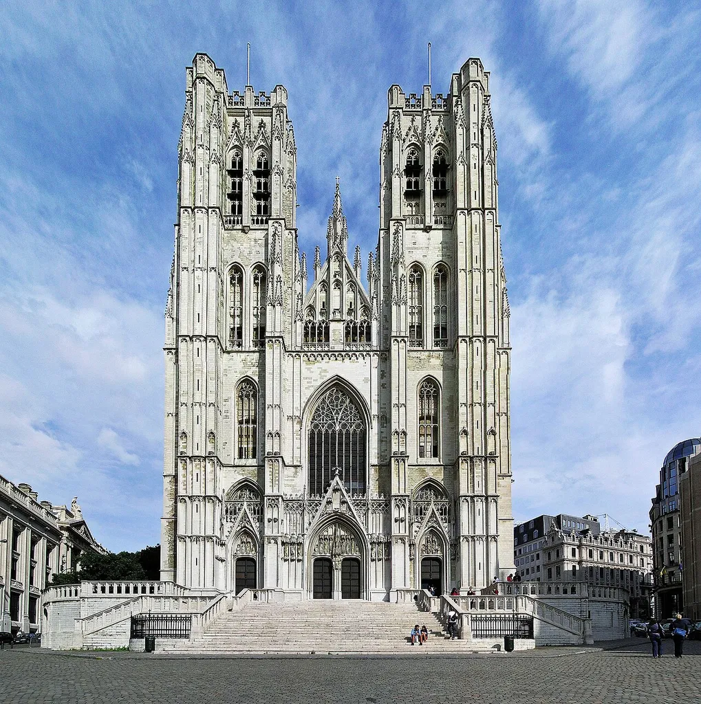 St. Michael &amp; St. Gudula Cathedral Tower, Brussels, Belgium