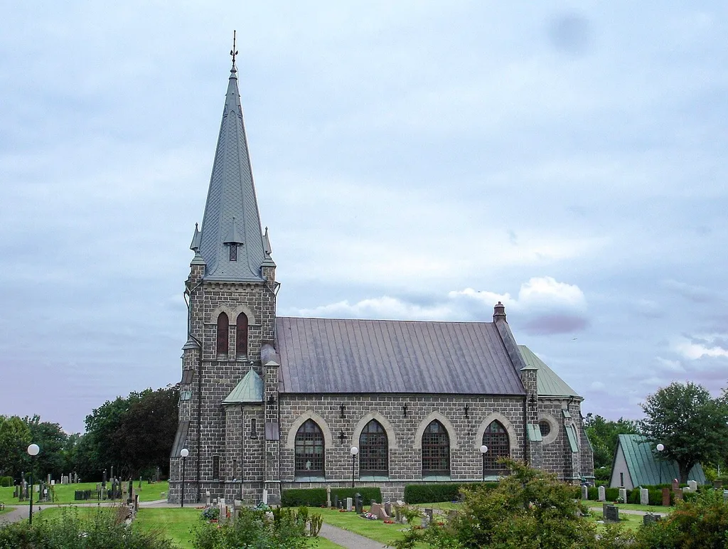 Trönninge kyrka söder om Halmstad i halland