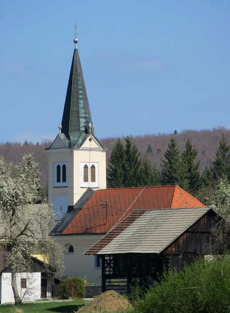 Saint Florian's Church in Ponikve, Municipality of Dobrepolje, Slovenia