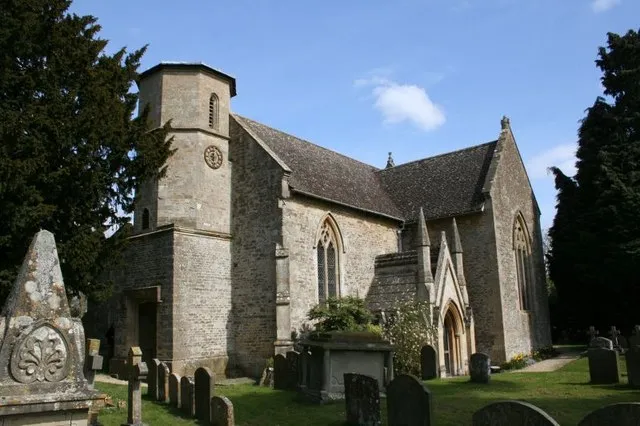 Looking towards the east Last view of St Nicholas, Fyfield, showing more of the porch.