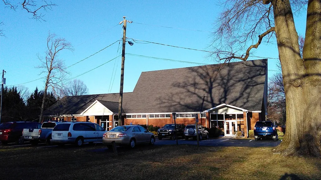 Full view of St. Mark's Episcopal Church, Groveton, Virginia in March, 2017