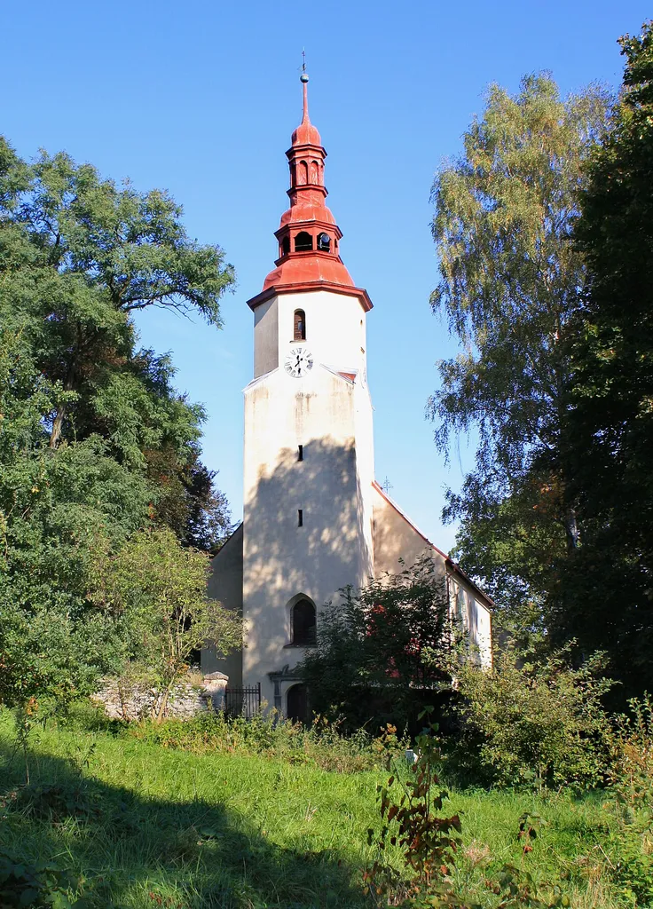 Church in the west part of Nová Ves, Czech Republic