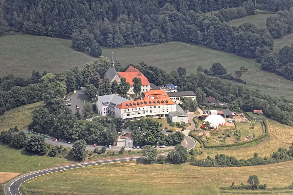 Bilder vom Flug Nordholz-Hammelburg 2015: Kloster Volkersberg