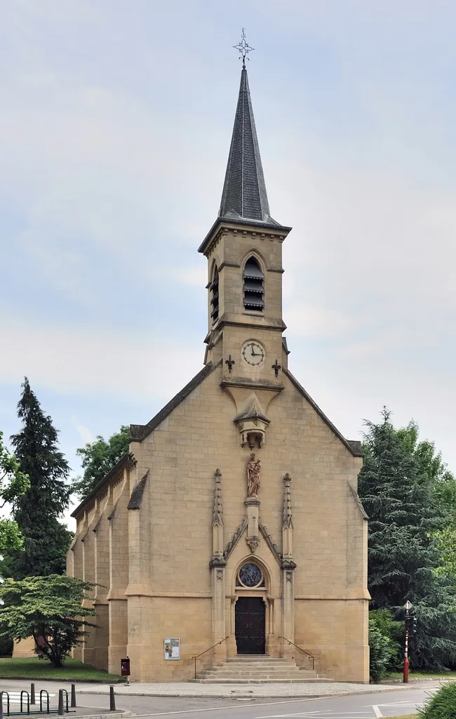 Luxembourg City: Glacis Chapel, inaugurated in 1885.