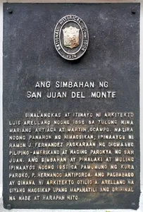 The Church of San Juan del Monte historical marker
