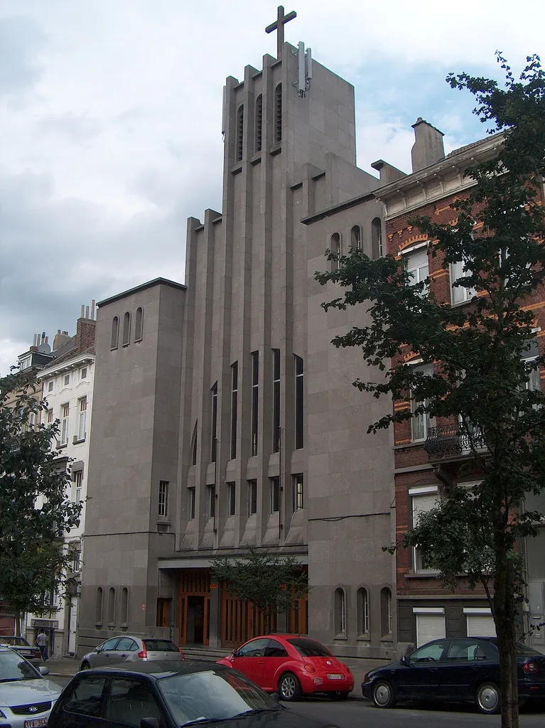 L'église Sainte-Alice, avenue Dailly à Schaerbeek, Bruxelles, Belgique.