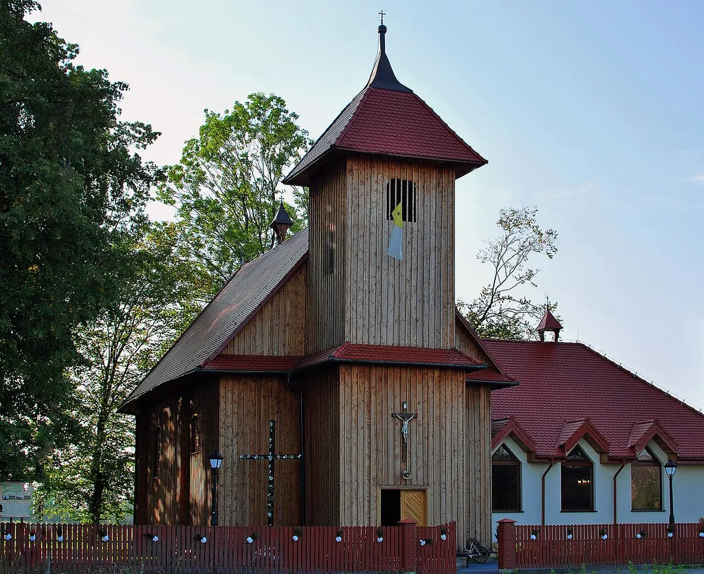Church of St. Andrew Bobola (former evangelical church), Gawłów village, Bochnia county, Lesser Poland Voivodeship, Poland