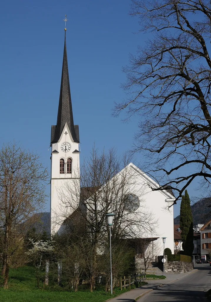 Pfarrkirche hl. Johannes d.T. in Lingenau im Bregenzerwald.