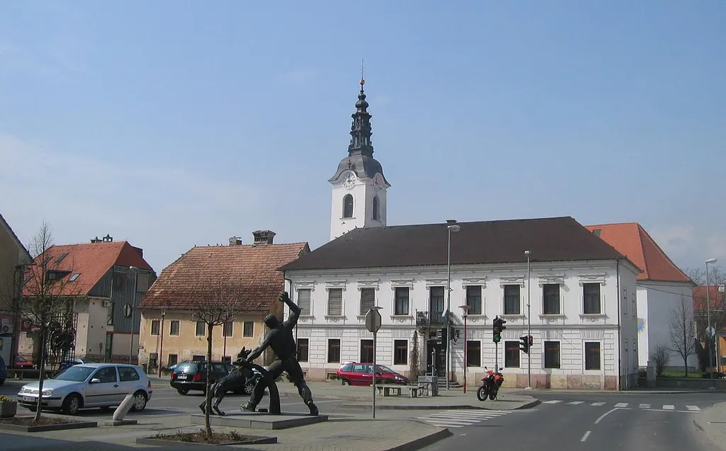 Šentjernej, town in Dolenjska region, Slovenia (main square) photo:Ziga 21:47, 1 April 2007 (UTC)