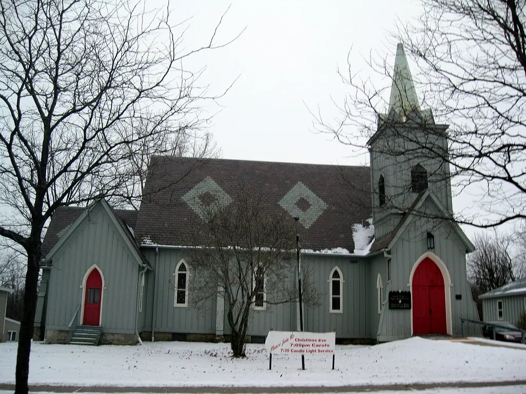 St. Peter's Episcopal Church, Bloomfield, New York This is an image of a place or building that is listed on the National Register of Historic Places in the United States of America. Its reference number is 96001389 (Wikidata).