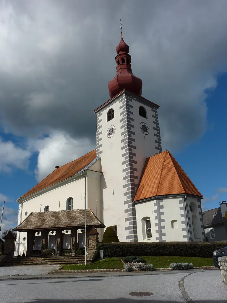 Pfarrkirche hl. Laurentius, Edelschrott, Steiermark This media shows the protected monument with ObjektID 56557 in Austria. (Commons, de, Wikidata)