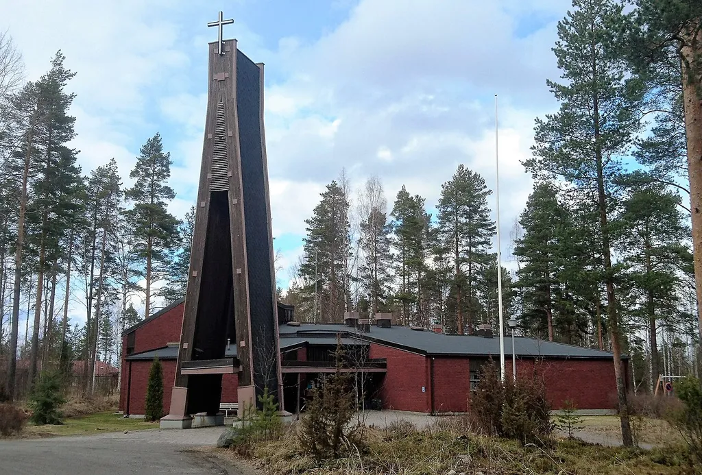 Lievestuore Church in Lievestuore district, Laukaa, Finland.