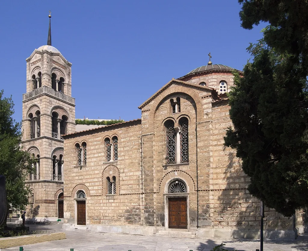 The Russian church of Athens, a renovated byzantine church.