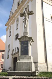 Wayside cross near church of Saint John the Baptist