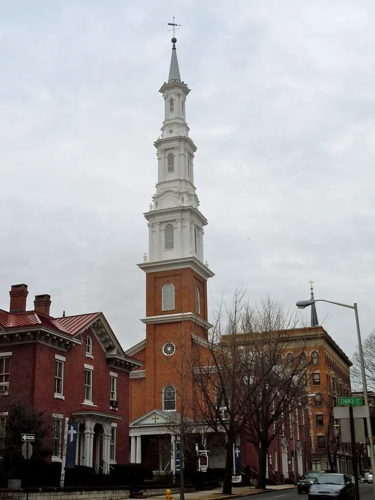 Trinity Lutheran Church on the NRHP since June 7, 1976. At 6th and Washington Streets, Reading, Pennsylvania.