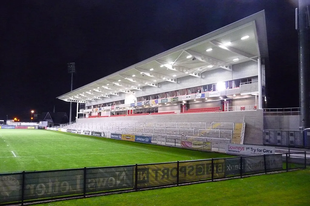 New stand at Ravenhill stadium, taken by me on the 18th September 2009.