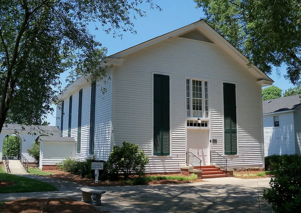 Building at the Providence Presbyterian Church near Charlotte, North Carolina, USA.