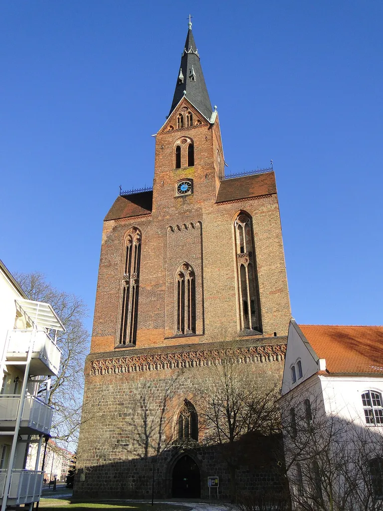 Church St. Marien in Friedland, district Mecklenburg-Strelitz, Mecklenburg-Vorpommern, Germany