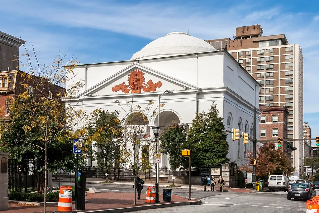 The First Unitarian Church in Baltimore, Maryland, USA