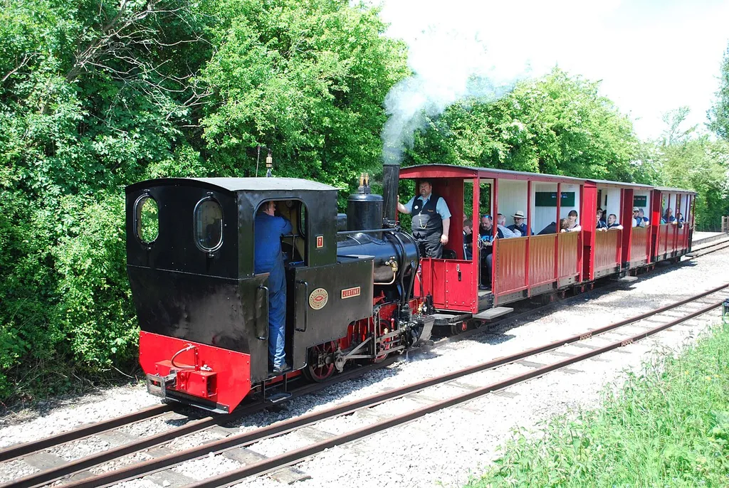 2' gauge Jung 0-4-0WT No.939 of 1906, "Justine" at Toddington, North Goucestershire Railway, 05/13.