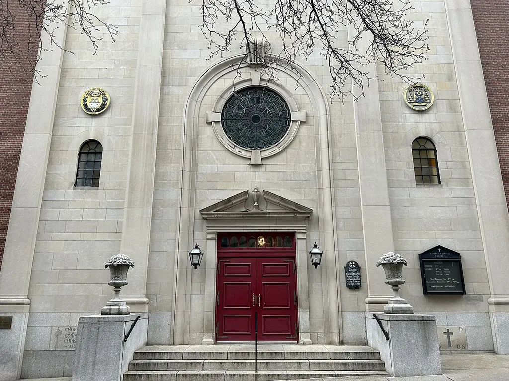 A view of the Corpus Christi church in March
