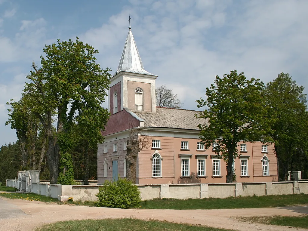 the church of Būtingė in Lithuania, built in 1924