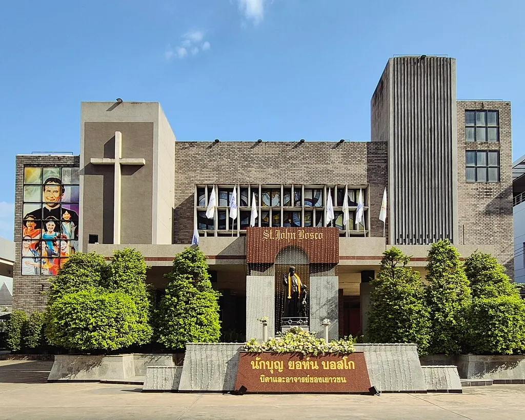 Tampak Depan Gereja Santo Yohanes Bosco Bangkok pada tahun 2026