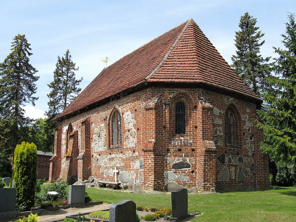 Church in Garwitz, disctrict Parchim, Mecklenburg-Vorpommern, Germany