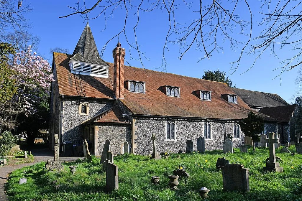Grade II* listed parish church founded in 1115 by Gilbert, Sheriff of Surrey. Much altered over the centuries including additional aisles in the Victorian era. Church of St Mary the Virgin, Merton Park, London Borough of Merton. (CC BY-SA - credit: Images George Rex)