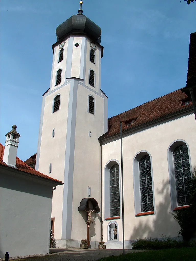 Klosterkirche Inzigkofen, erbaut von den Augustinerinnen im Jahre 1780. Baumeister Christian Großbayer, Haigerloch.