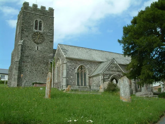 St Peter's church, Zeal Monachorum, Devon The OS 1:50,000 Modern Day Landranger Map used on this site shows the church to be in the adjacent square. However, on the OS 1:25,000 scale Explorer map - sheet 113 - the church is shown in this square. I assume the Explorer map to be correct. A subsequent check on the internet gives the NGR as SS 71992 04029 thus confirming that this image is in the correct square.