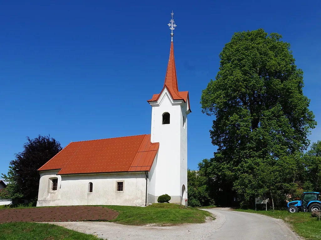 St. George's church in Brezje, Cerknica, Slovenia