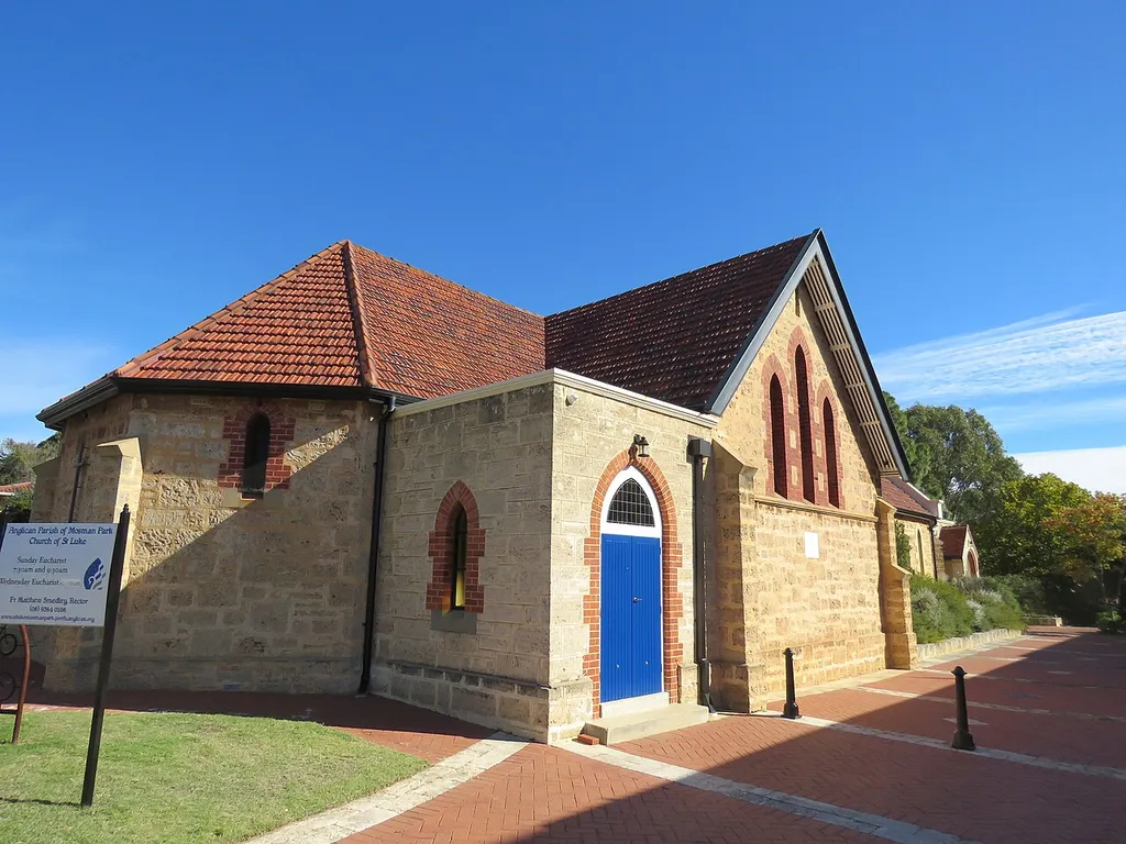 The state heritage listed St Luke's Anglican Church, Mosman Park, Western Australia.