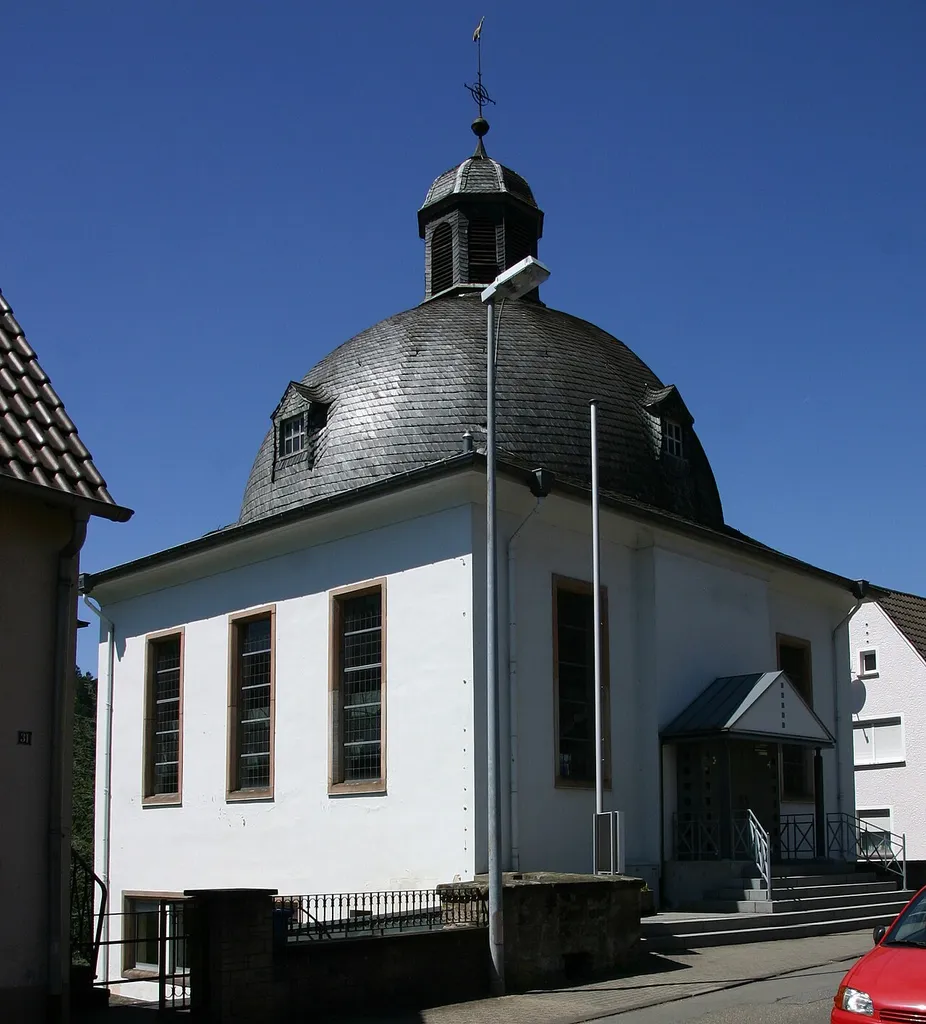 Protestant church, Friedhofstrasse No. 33, Rodalben, Germany.
