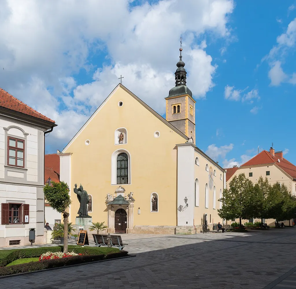 Saint John the Baptist church in Varaždin, Varaždin County, Croatia