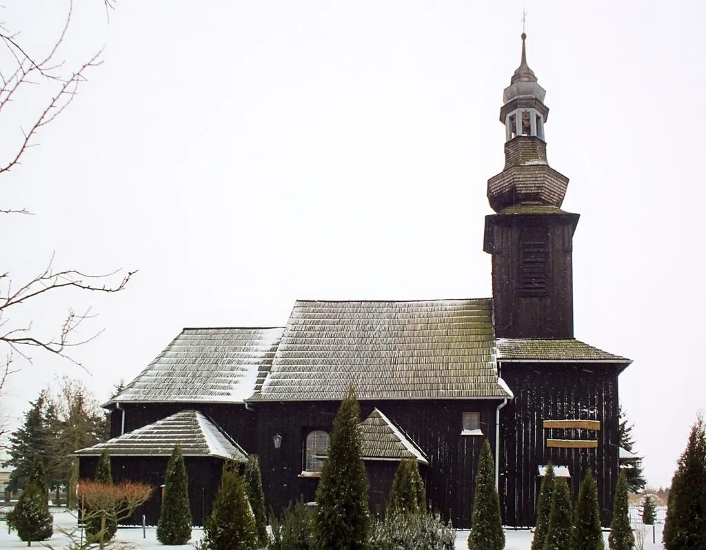 Sokoliki, parish church of St. Stanislaw; Poland gm. Mieleszyn