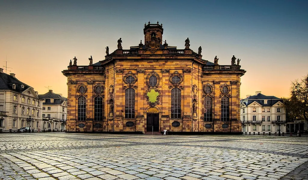 The Ludwigskirche (Ludwig Church) in Saarbrücken.Saarbrücken Ludwigskirche