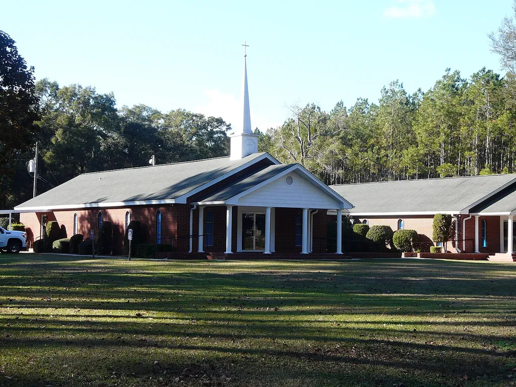 Hatch Bend Baptist Church on CR-500 in Hatchbend, Lafayette County, Florida.