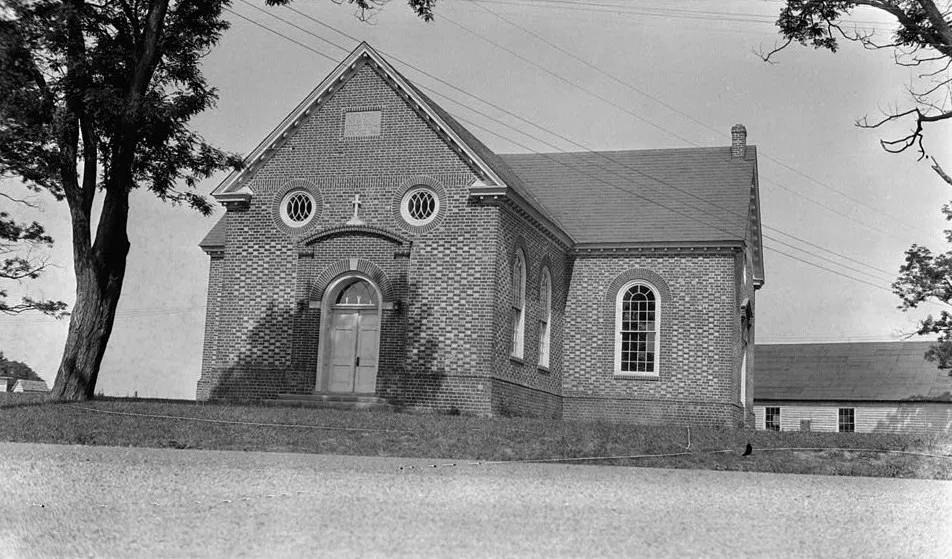 Farnham Church (Episcopal), State Routes 602 &amp; 607, Farnham (Richmond County, Virginia) cropped, HABS VA,80-____,1-1 This file comes from the Historic American Buildings Survey (HABS), Historic American Engineering Record (HAER) or Historic American Landscapes Survey (HALS). These are programs of the National Park Service established for the purpose of documenting historic places. Records consist of measured drawings, archival photographs, and written reports. When reusing please credit: Library of Congress, Prints &amp; Photographs Division, VA-562 This tag does not indicate the copyright status of the attached work. A normal copyright tag is still required. See Commons:Licensing. Public domainPublic domainfalsefalse This image or media file contains material based on a work of a National Park Service employee, created as part of that person's official duties. As a work of the U.S. federal government, such work is in the public domain in the United States. See the NPS website and NPS copyright policy for more information.