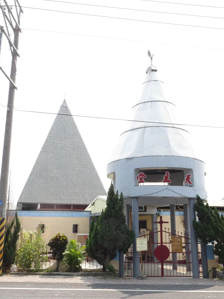 Jingliao Saint Cross Church, Houbi District, Tainan, Taiwan.