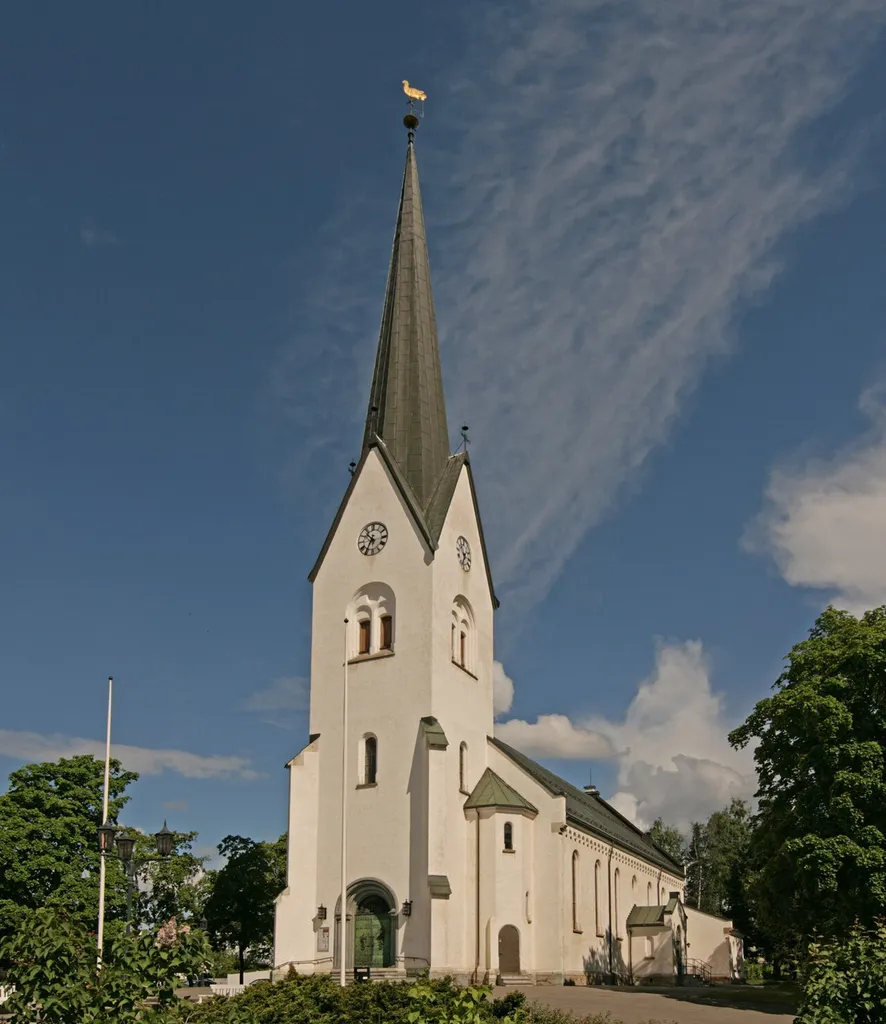Hamar domkirke (cathedral). Built 1866; architect Heinrich Ernst Schirmer. Interior rebuilt 1950s; architect Arnstein Arneberg. This is a photo of a monument in Norway, number: 84471 in the Norwegian Directorate for Cultural Heritage database.