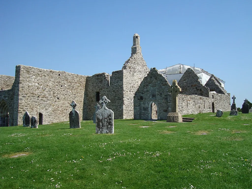 Photograph of St Keiran's Cathedral, Clonmacnoise, Co. Offaly, Republic of Ireland