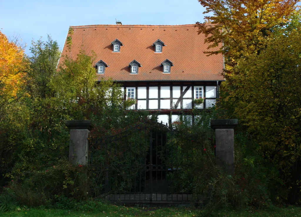 Alteburg (entance with bridge) in Schotten / Hesse / Germany